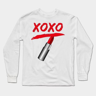 XOXO Lipstick Long Sleeve T-Shirt